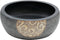 vidaXL - Opzetwasbak - rond - Φ41x14 - cm - keramiek - zwart - en - bruin