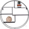 Genk Wandplank Rond - Wandplank - Ø47 cm - Diepte 10 cm - Zwart Staal