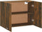 vidaXL - Hangkast - Lyon - 80x31x60 - cm - bewerkt - hout - gerookt - eikenkleurig