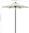 vidaXL - Parasol - met - LED-verlichting - 200x211 - cm - aluminium - azuurblauw