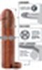Pipedream Fantasy X-Tensions sleeve Perfect Extention - With Ball Strap bruin