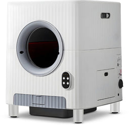 Cellavi Zelfreinigende Kattenbak - Automatische Deuren - Ingebouwde Camera - XXL 68L - Wit