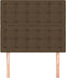 vidaXL - Hoofdborden - 2 - st - 80x5x78/88 - cm - stof - donkerbruin