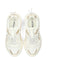 POSH by Poelman MADEE - Dames sneakers - Vetersluiting - Wit met goud