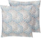 PRIMROSE - Sierkussen set van 2 - Lichtblauw - 45 x 45 cm - Polyester