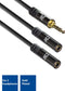 ACT AC3620 - Audio Splitter - 3.5mm male naar 2x 3.5mm female - Zwart