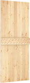 vidaXL - Schuifdeur - met - beslag - 85x210 - cm - massief - grenenhout