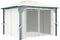 vidaXL - Prieel - met - gordijn - 300x300 - cm - aluminium - crème