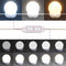 vidaXL - Kaptafel - met - LED-verlichting - 100x40x120 - cm - wit