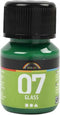 Glasverf - Porseleinverf - Glanzend Transparant - Brilliant Groen - Waterbasis - 30ml - A-Color voor Glas en Porselein