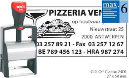 Tekststempel colop heavy duty 2400 classic line