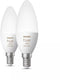 Philips Hue - E14 Kaarslamp - White and Color Ambiance met Bluetooth - (2 stuks)