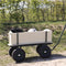 Sunny Billy Beach Wagon Bolderkar Groen - Blank hout - Bolderwagen met luchtbanden - 94x61x97cm