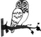 Wildbird Metal Bird Bosuil - Tuindecoratie - Zwart