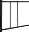 vidaXL - Hoofdbord - 90 - cm - metaal - zwart