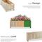 tectake® Blomster - Verhoogde Plantenbak - Robuust vurenhout - 70 x 30 x 25 cm
