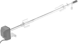 vidaXL BBQ Draaispit met motor staal 1200 mm