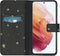 iMoshion Hoesje Geschikt voor Samsung Galaxy S21 Hoesje Met Pasjeshouder - iMoshion Design Softcase Bookcase - Meerkleurig / Stars Gold