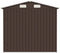 vidaXL - Tuinschuur - 205x129x183 - cm - gegalvaniseerd - staal - bruin