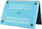 Lunso Geschikt voor MacBook Air 13 inch (2018-2019) cover hoes - case - Mat Lichtblauw