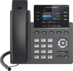 Grandstream Networks GRP2613 - VoIP-telefoon - 2,4" TFT scherm - Zwart