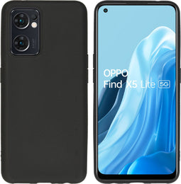 iMoshion Hoesje Geschikt voor Oppo Find X5 Lite 5G Hoesje Siliconen - iMoshion Color Backcover - Zwart
