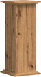 vidaXL - Plantenstandaard - 33x33x80 - cm - bewerkt - hout - artisanaal - eikenkleur
