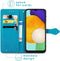 iMoshion Hoesje Geschikt voor Samsung Galaxy A13 (5G) / A04s Hoesje Met Pasjeshouder - iMoshion Mandala Bookcase - Turquoise
