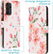 iMoshion Hoesje Geschikt voor Samsung Galaxy A13 (4G) Hoesje Met Pasjeshouder - iMoshion Design Softcase Bookcase - Roze / Blossom Watercolor