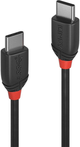 Lindy 36906 - USB 3.2 Gen2x2 USB-C kabel - 10 Gbit/s - Zwart 1.00 m