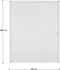 Vliegenhor - Raamhor - 120 x 140 cm - Incl. Bevestigingsmateriaal - Wit