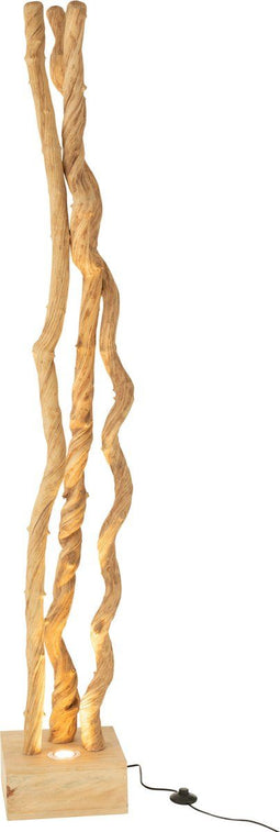 J-Line staanlamp Takken - hout - naturel
