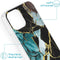 iMoshion Hoesje Geschikt voor iPhone 13 Mini Hoesje Siliconen - iMoshion Design hoesje - Blauw / Shattered Blue Marble