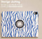 imoshion Tablet Hoes - Geschikt voor iPad Air 5 (2022) / Air 4 (2020) - 360° Draaibare Design Bookcase 2.0 - White Blue Stripes