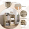 Woltu Boekenkast - 4 Vakken - 29x59,8x59,6cm - Wit
