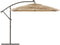 vidaXL - Parasol - met - LED's - en - stalen - paal - 269x269x235 - cm - bruin