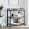 vidaXL - Wandtafel - met - schappen - 75x30x80 - cm - grijs - sonoma - eikenkleurig