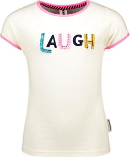 B. Nosy Kids Meisjes T-shirt - Maat 104 - Met volant - Multicolour artwork