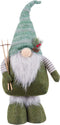 Christmas Kerstversiering Wit Groen Metaal Weefsel 24 X 12 X 60 Cm