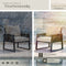 tectake® Captive - Loungeset - 2 Fauteuils - Rope-design - Aluminium Frame - Waterafstotende Kussens