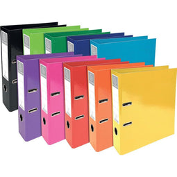 IDERAMA Ordner glanskarton 70mm - ASSORTI 10 kleuren