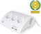 Ewent EW3935 - Stekkerdoos met 5x stopcontact en 2x USB 2.0 - 3680W - Wit