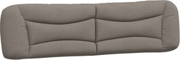 vidaXL - Hoofdbordkussen - 200 - cm - stof - taupe
