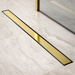 Mirlux Douchegoot - 90cm - Goud - Omkeerbaar tegelrooster - RVS 304