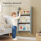Woltu kinderboekenplank wandrek met 3 niveaus grijs