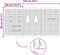 vidaXL - Pegboards - 3 - stuks - met - 15 - accessoires - Grijs - 50x80 - cm - Staal