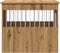 vidaXL - Hondenbench - 55x80x68 - cm - bewerkt - hout - artisanaal - eikenkleurig