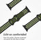 imoshion Sport⁺ bandje - Geschikt voor Apple Watch 1, 2, 3, 4, 5, 6, 7, 8, 9, 10 (42 mm), SE - 38/40/41 mm - Black & Yellow - S/M