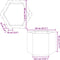 vidaXL - Plantenbak - zeshoek - 69x60x45 - cm - weervast - staal
