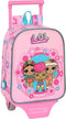 Schoolrugzak met Wielen LOL Surprise! Glow girl Roze (22 x 27 x 10 cm)